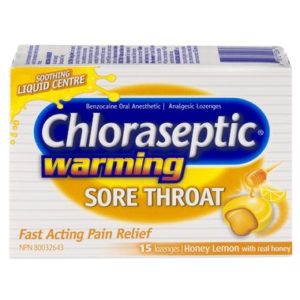 Chloraseptic Warming Sore Throat Lozenges Honey Lemon