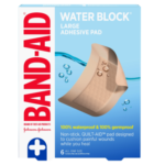 Band-Aid Brand Waterproof Pads Large Sterile First Aid Pads for Wounds