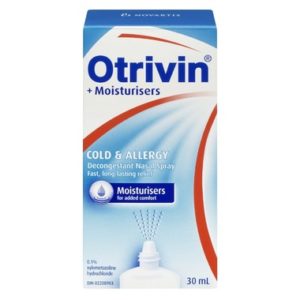 Otrivin + Moisturisers Cold & Allergy Decongestant Nasal Spray