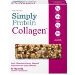 Simply Protein Collagen Bar Dark Chocolate Cherry Almond