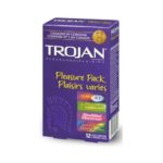 Trojan Pleasure Pack Stimulating Variety Pack of Lubricated Latex Condoms