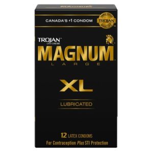 Trojan Magnum XL Extra Large Size Lubricated Latex Condoms