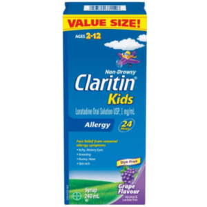 Claritin Kids Non-Drowsy Allergy Syrup Grape