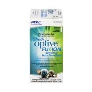 Refresh Optive Fusion Lubricant Eye Drops Sensitive