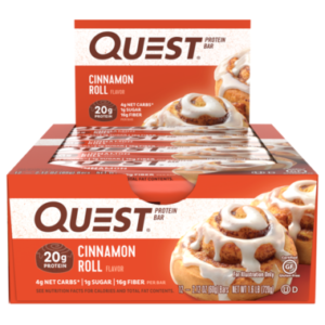 Quest Nutrition Protein Bar Cinnamon Roll Case