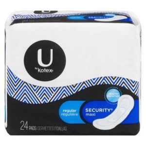 U by Kotex Security Maxi Pads Regular