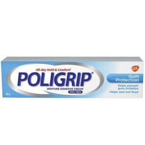 Poligrip Gum Protection Denture Adhesive Cream