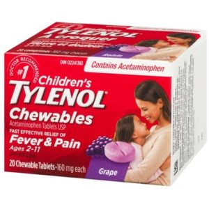 Tylenol Children's Chewable Tablets Grape