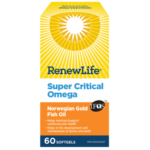 Renew Life Super Critical Omega Norwegian Gold Fish Oil and Omega 3's