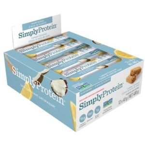 Simply Protein Bars Lemon Coconut Case