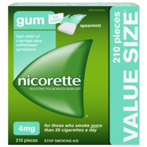 Nicorette Nicotine Gum Spearmint 4mg