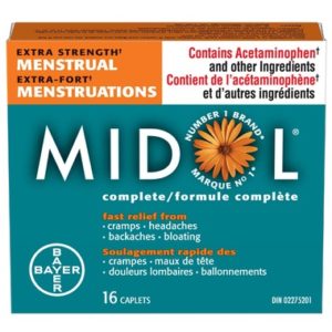 Midol Extra Strength Menstrual Complete Small Bottle